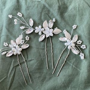 (3) Bridal Hair Pins
